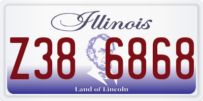 IL license plate Z386868