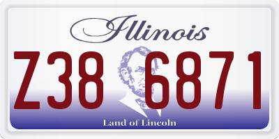 IL license plate Z386871