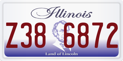 IL license plate Z386872