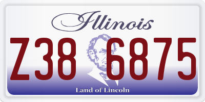 IL license plate Z386875