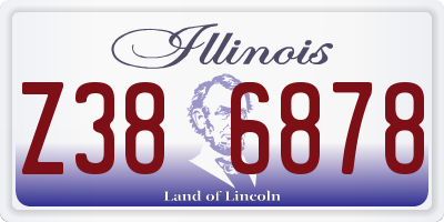 IL license plate Z386878