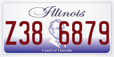 IL license plate Z386879