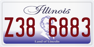 IL license plate Z386883