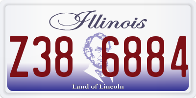 IL license plate Z386884