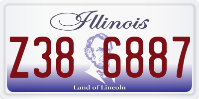 IL license plate Z386887
