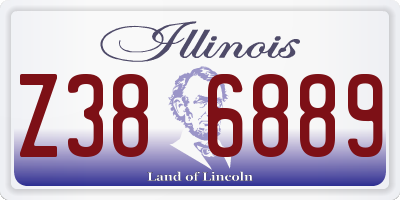 IL license plate Z386889