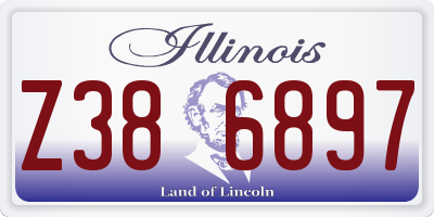IL license plate Z386897