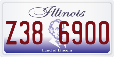 IL license plate Z386900