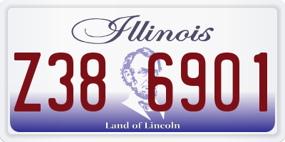 IL license plate Z386901