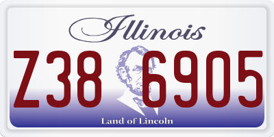 IL license plate Z386905