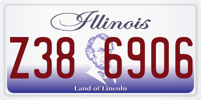 IL license plate Z386906