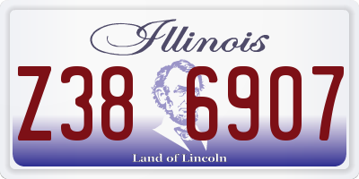 IL license plate Z386907