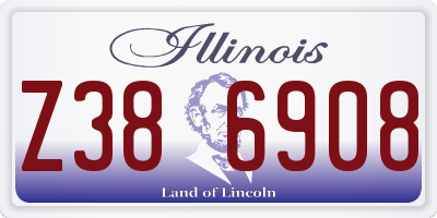 IL license plate Z386908