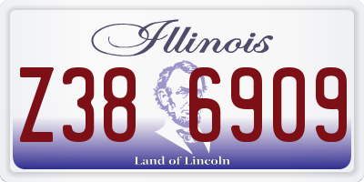 IL license plate Z386909