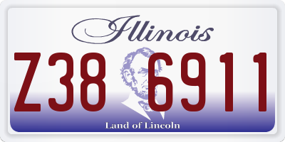 IL license plate Z386911