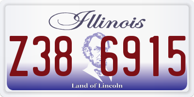 IL license plate Z386915