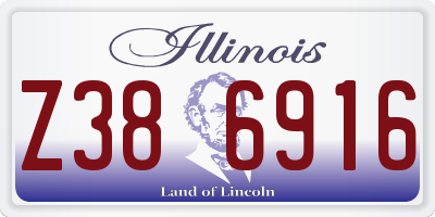 IL license plate Z386916