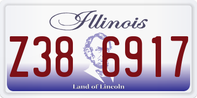 IL license plate Z386917