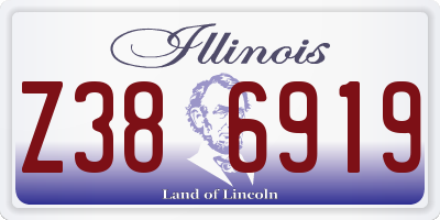 IL license plate Z386919