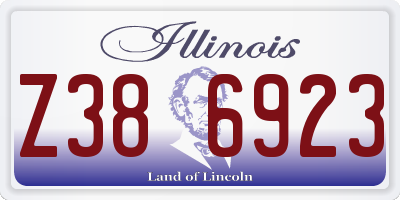 IL license plate Z386923