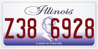 IL license plate Z386928