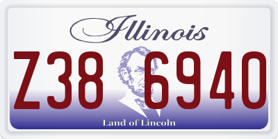 IL license plate Z386940