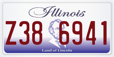 IL license plate Z386941