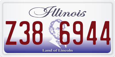IL license plate Z386944