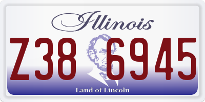 IL license plate Z386945