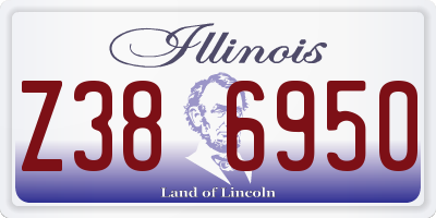 IL license plate Z386950