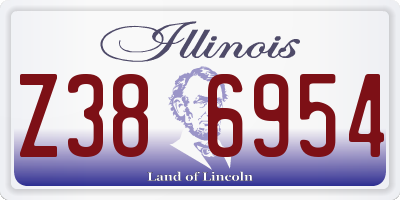 IL license plate Z386954