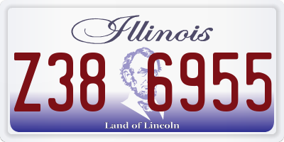 IL license plate Z386955
