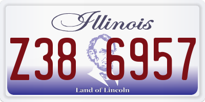 IL license plate Z386957