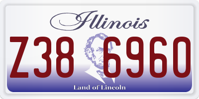 IL license plate Z386960