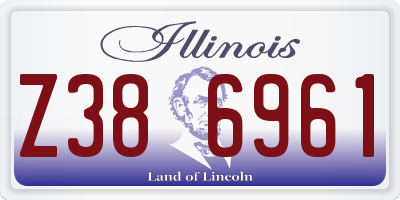 IL license plate Z386961
