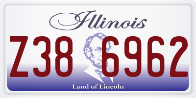 IL license plate Z386962