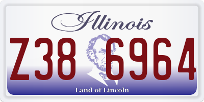 IL license plate Z386964