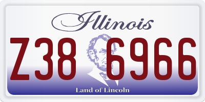 IL license plate Z386966