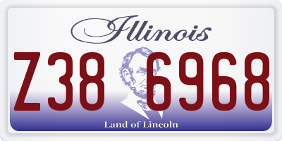 IL license plate Z386968