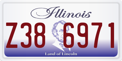 IL license plate Z386971