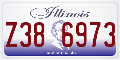 IL license plate Z386973