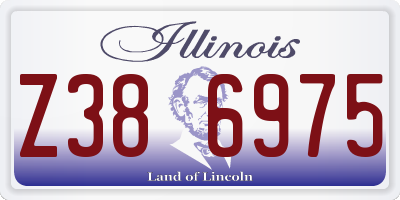 IL license plate Z386975
