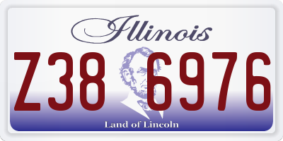 IL license plate Z386976