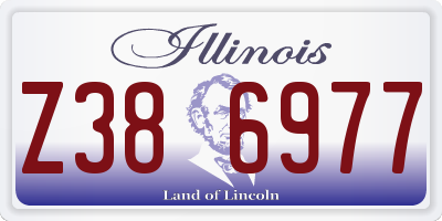 IL license plate Z386977