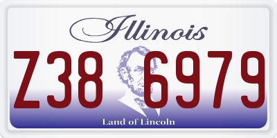 IL license plate Z386979