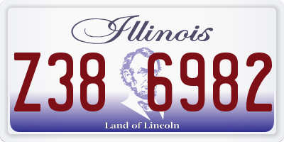 IL license plate Z386982