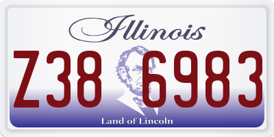 IL license plate Z386983