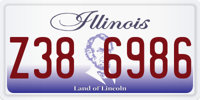 IL license plate Z386986