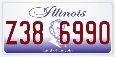 IL license plate Z386990