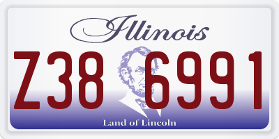 IL license plate Z386991